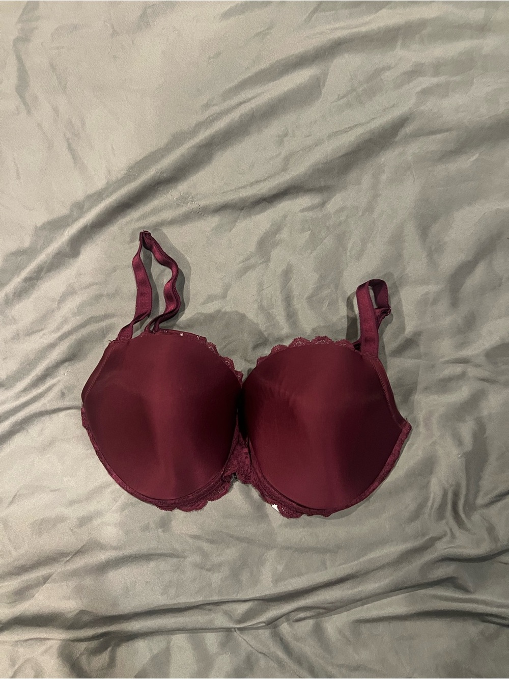 Victoria's Secret Lined Demi Bra in Burgundy Size 36DDD